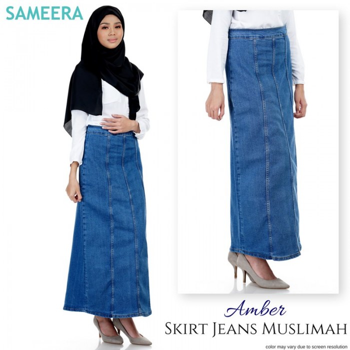 Skirt Jeans Muslimah Amber